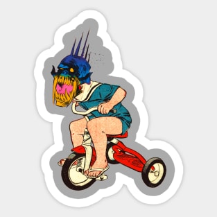 Demonic Trike Rider Sticker